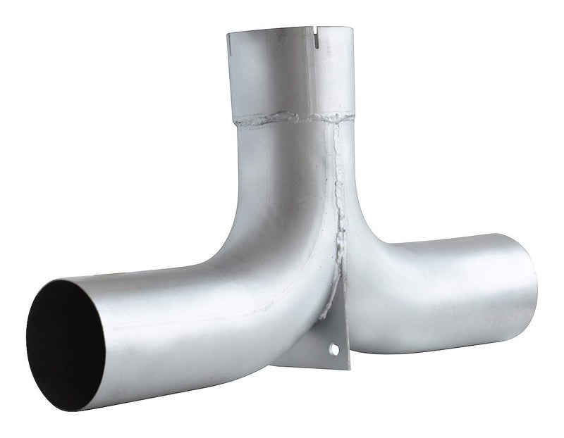 TBOZZ 5" Exhaust Elbow Y Pipe with Divider,Aluminized,Universal use. - Image 1